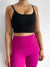 Load image into Gallery viewer, High Waisted Leggings with No Front Seam - Raspberry Pink
